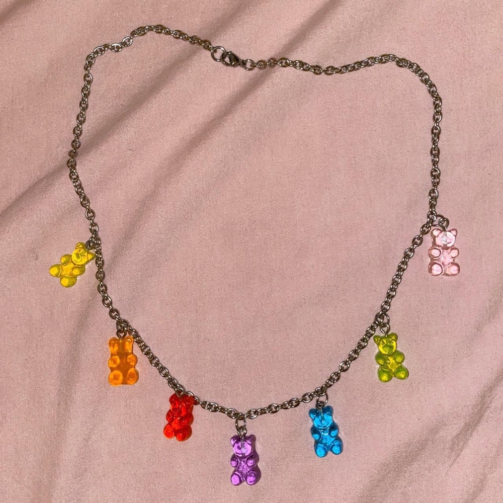 y2k gummy bear necklace